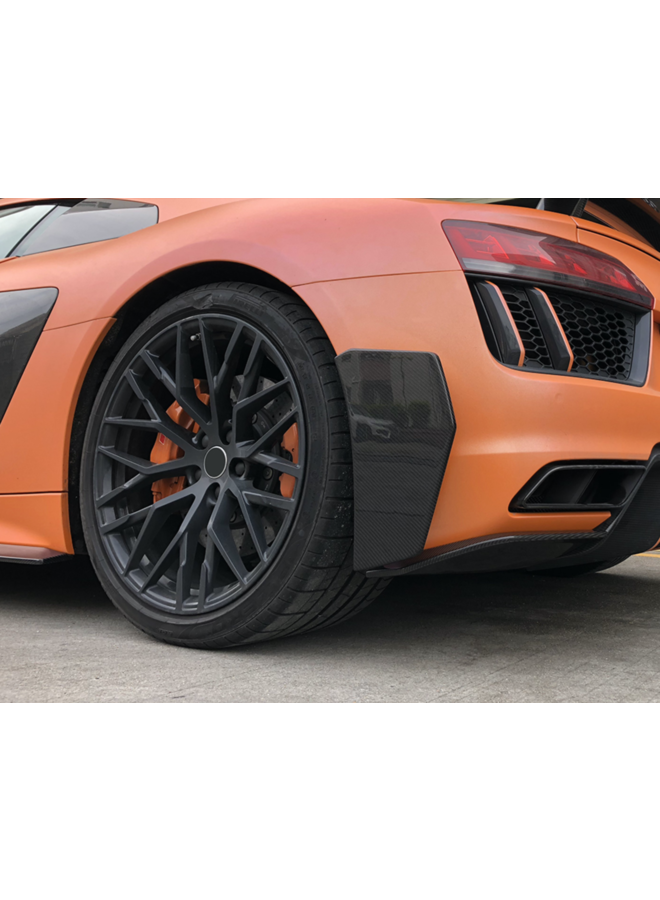 Aletas do para-choque traseiro em carbono Audi R8 V10 (Plus)