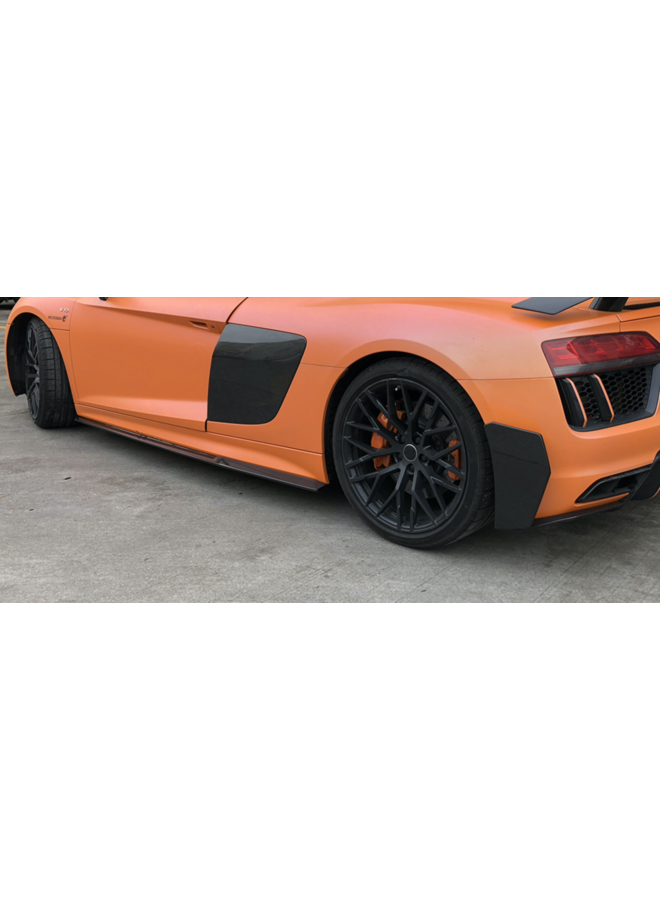 Carbon side skirts extensions Audi R8 V10(Plus)