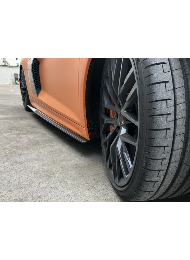 Carbon side skirts extensions Audi R8 V10(Plus)