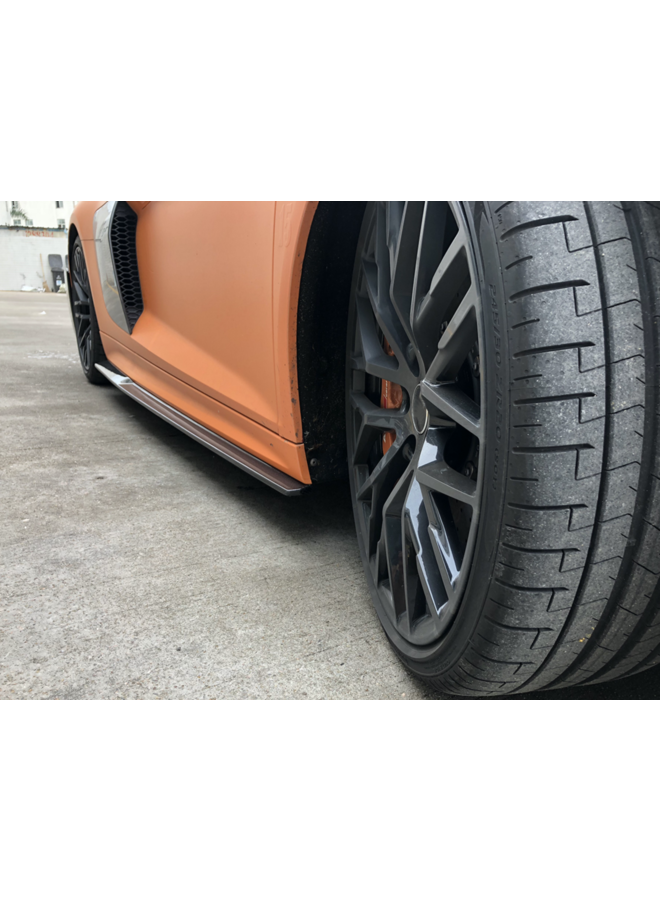 Extensiones de faldones laterales de carbono Audi R8 V10(Plus)
