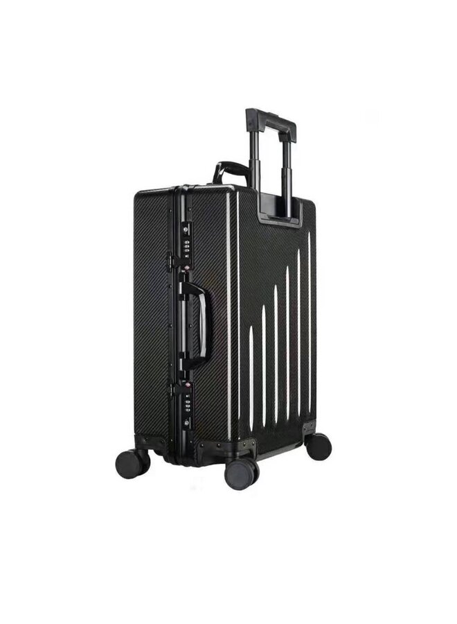 Carbon travel suitcase
