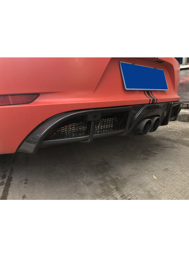 Diffusore in carbonio Porsche 718 boxster/cayman