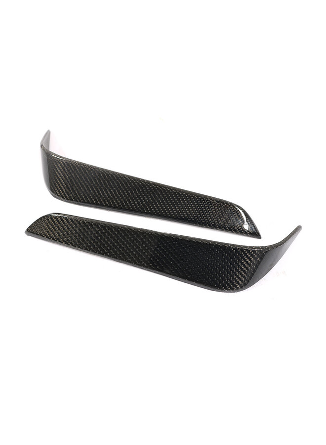 carbon rear bumper canards Tesla Model