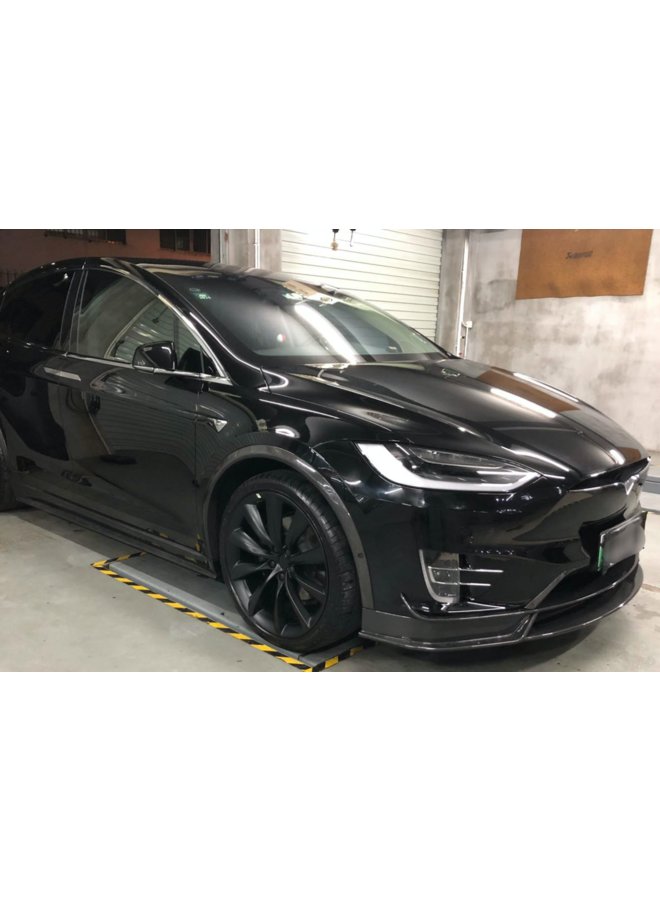 Divisor de labio delantero de carbono Tesla Model X