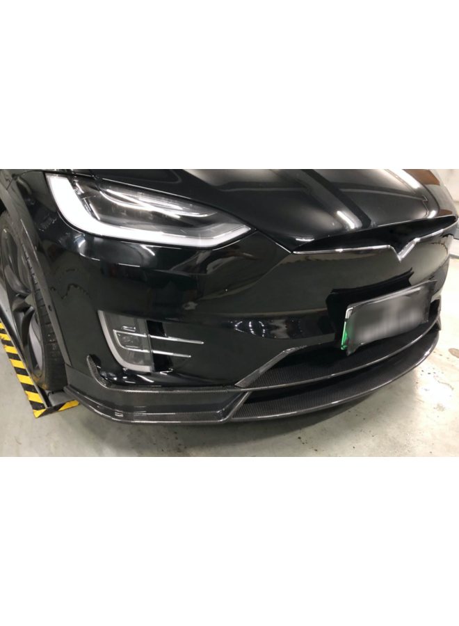 Carbon front lip splitter Tesla Model X