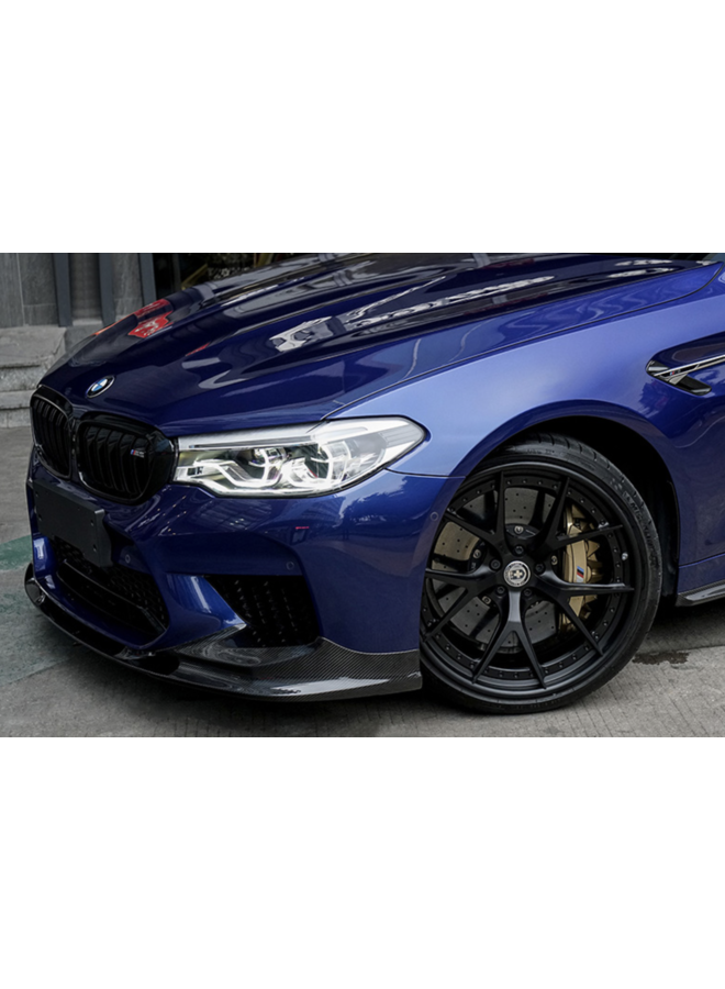 Divisor de labio delantero estilo D en carbono BMW F90 M5