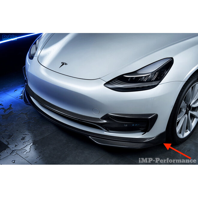 Tesla Model 3 Carbon Front Lip Splitter