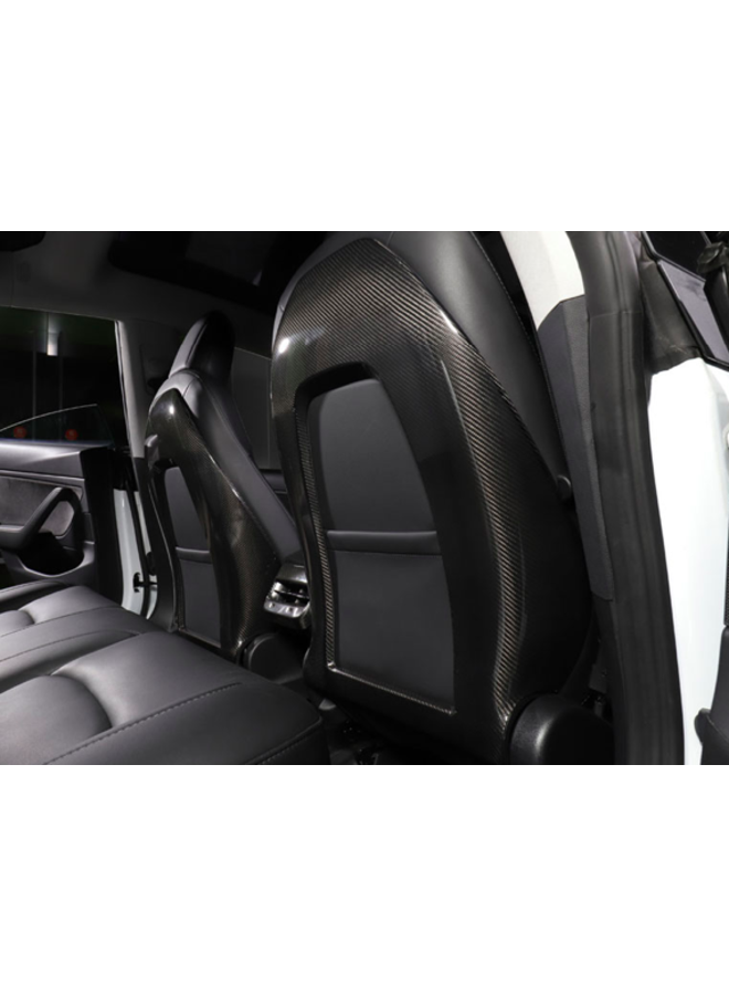 Carbon seat covers Tesla Model 3