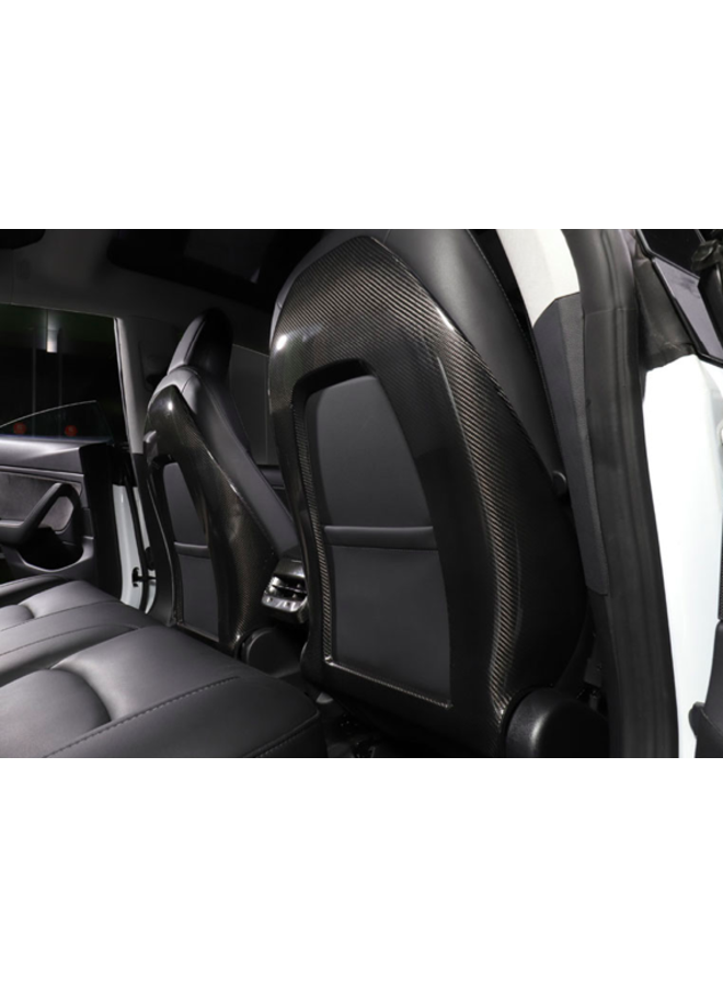 Fundas de asiento de carbono Tesla Model 3