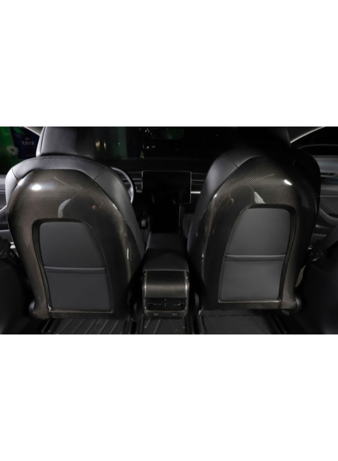 Carbon stoel covers Tesla Model 3