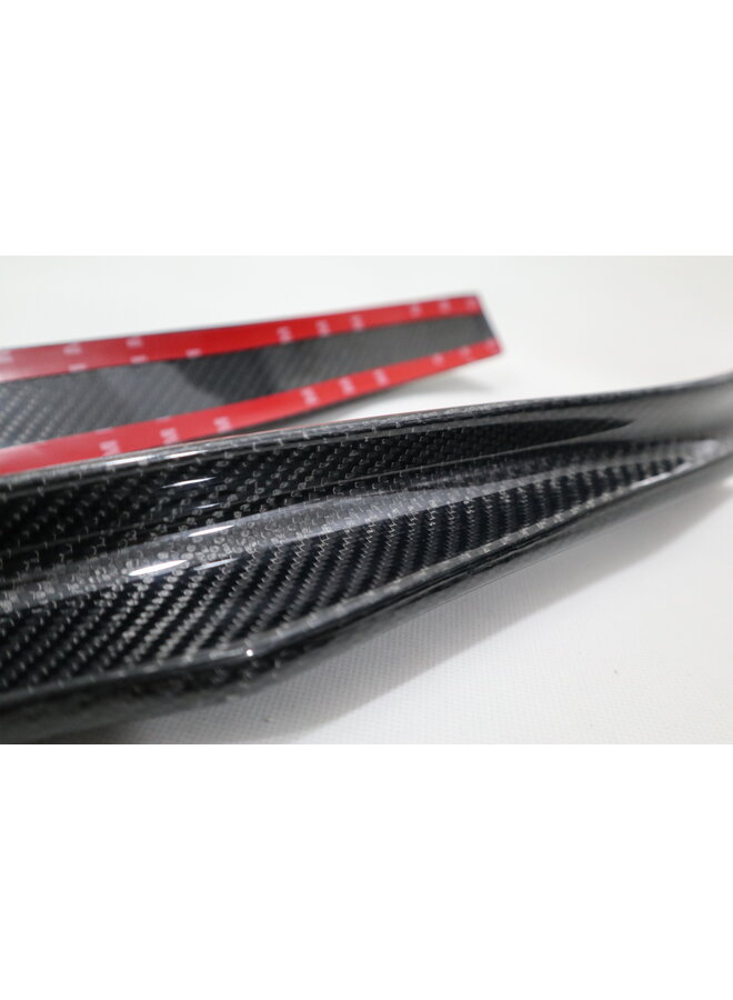 Carbon side skirts extensions Tesla Model 3