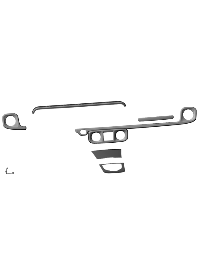 Carbon-Innenraumzierleisten-Set Mercedes G-Klasse W464