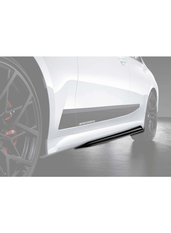 BMW G20 G21 3 Serie glans zwarte performance  side skirts