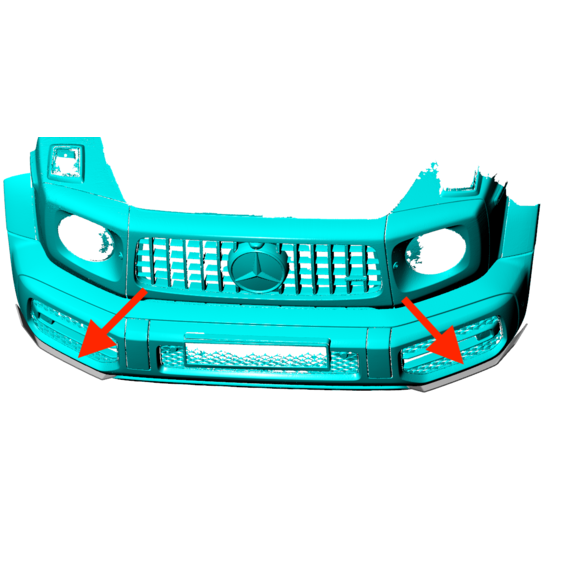 Divisores de carbono Mercedes classe G W464