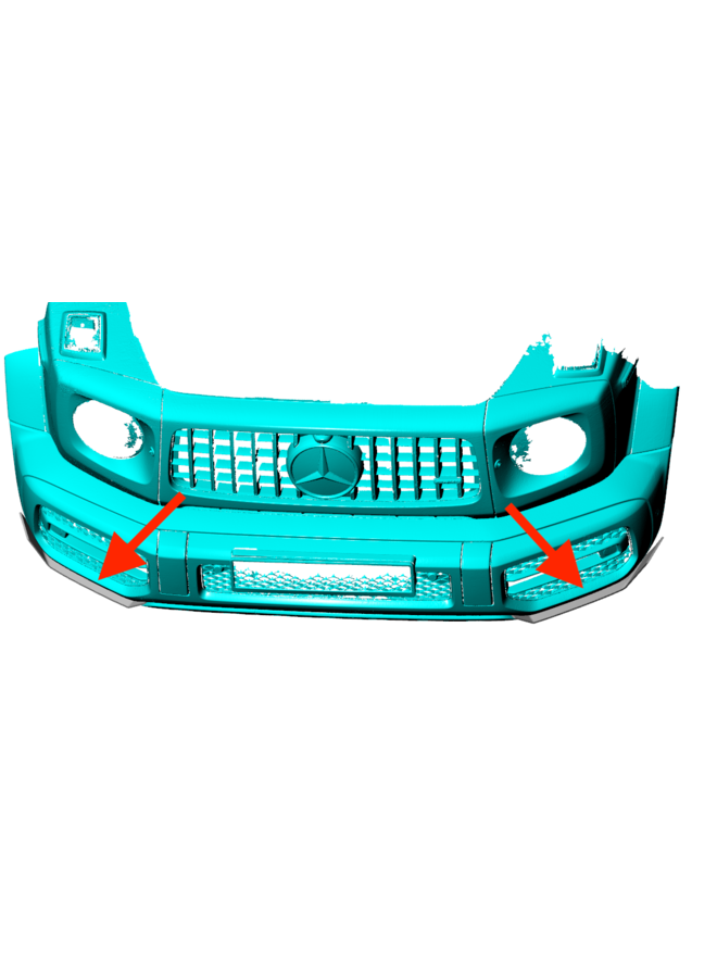 Splitter in carbonio Mercedes Benz Classe G