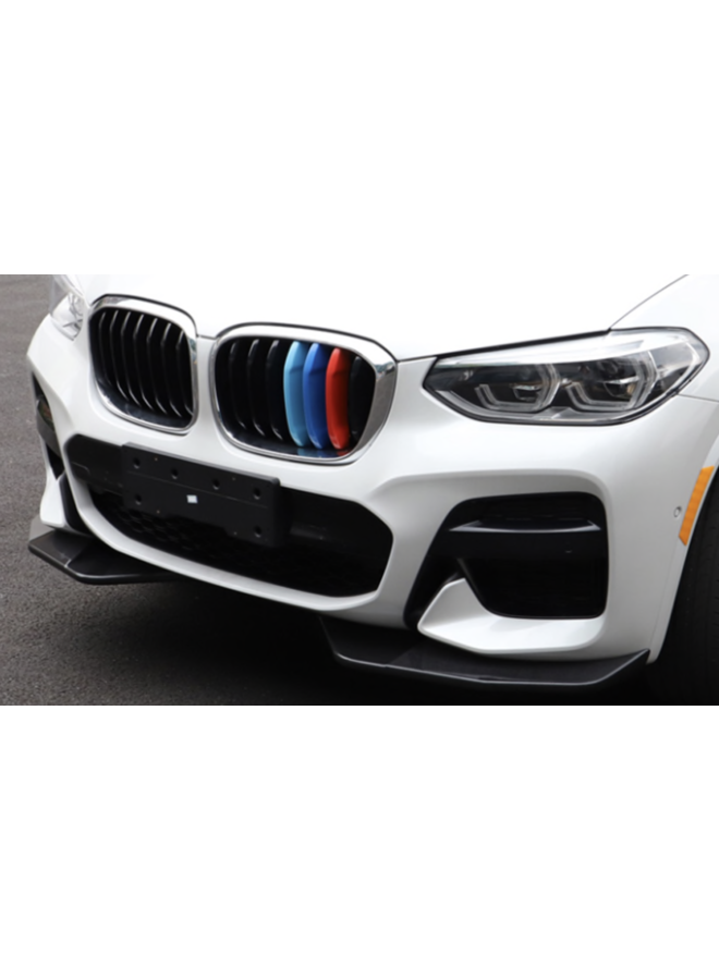 BMW G01 G02 X3 X4 Répartiteurs de pare-chocs avant en carbone