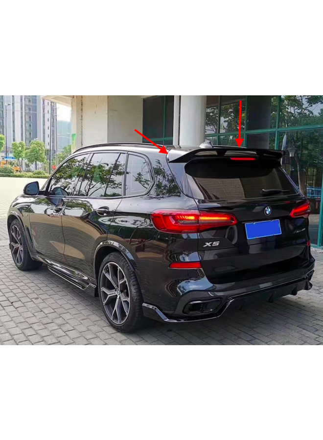 Becquet de toit en carbone noir brillant BMW X5 G05