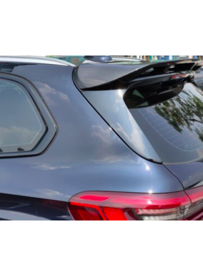 BMW X5 G05 gloss black carbon roof spoiler
