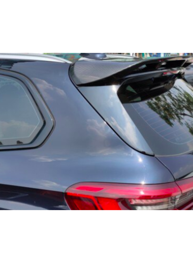 Spoiler de teto em carbono preto brilhante BMW X5 G05