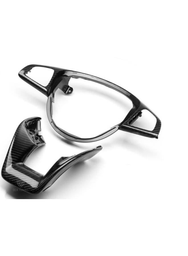 Mercedes W176 W205 R190 W213 Embutimento no volante em carbono