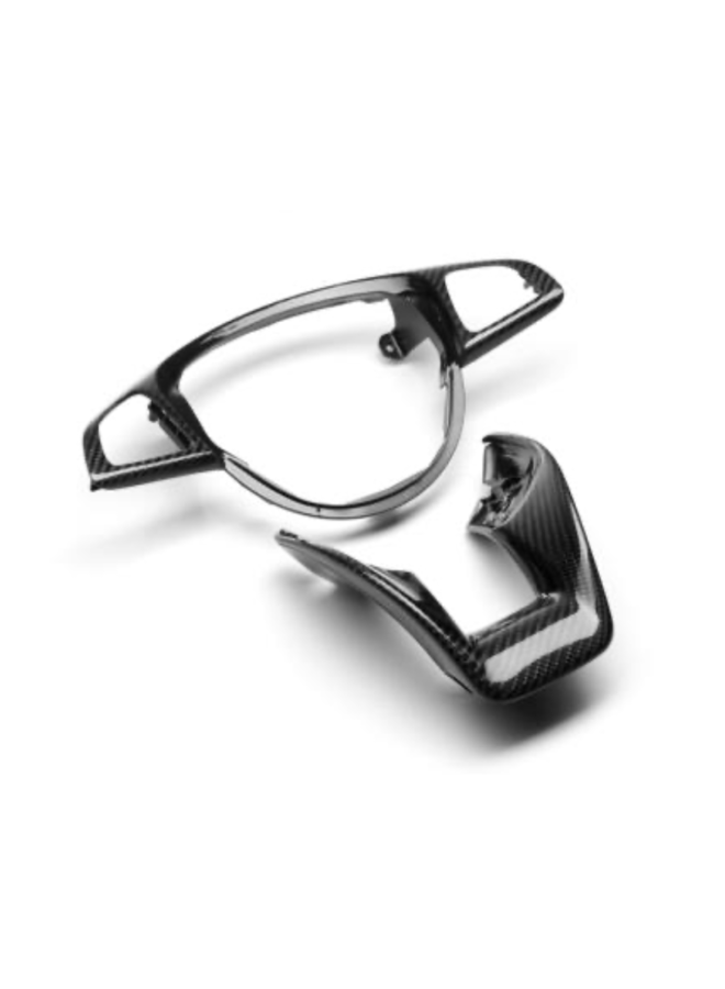 Mercedes W176 W205 R190 W213 Embutimento no volante em carbono