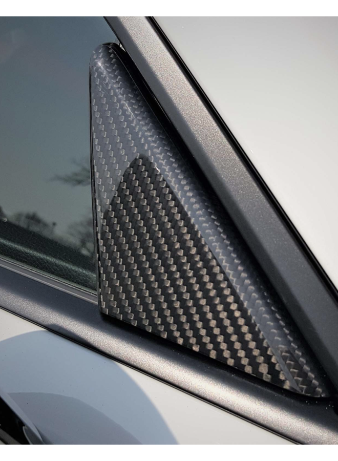 Porsche 991 981 718 carbon triangle mirror interior