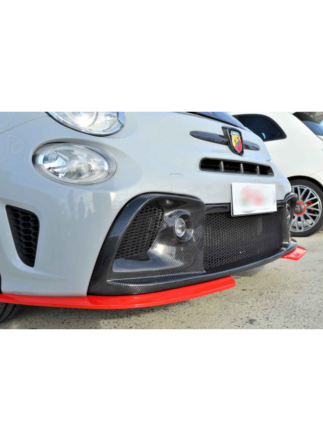 Parte do pára-choque dianteiro Fiat 595 Abarth Carbon