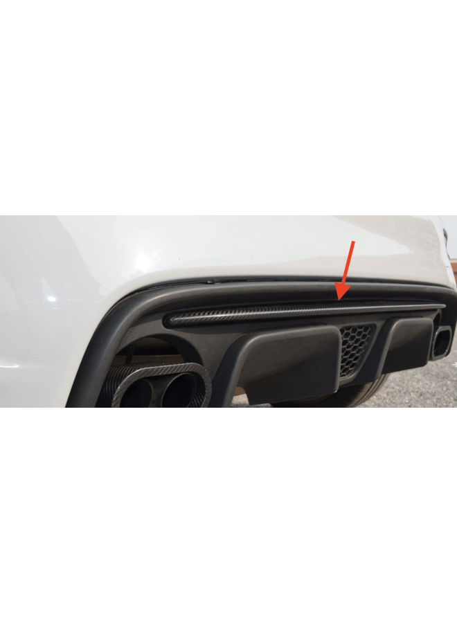 Faixa difusora de carbono Fiat 595 Abarth