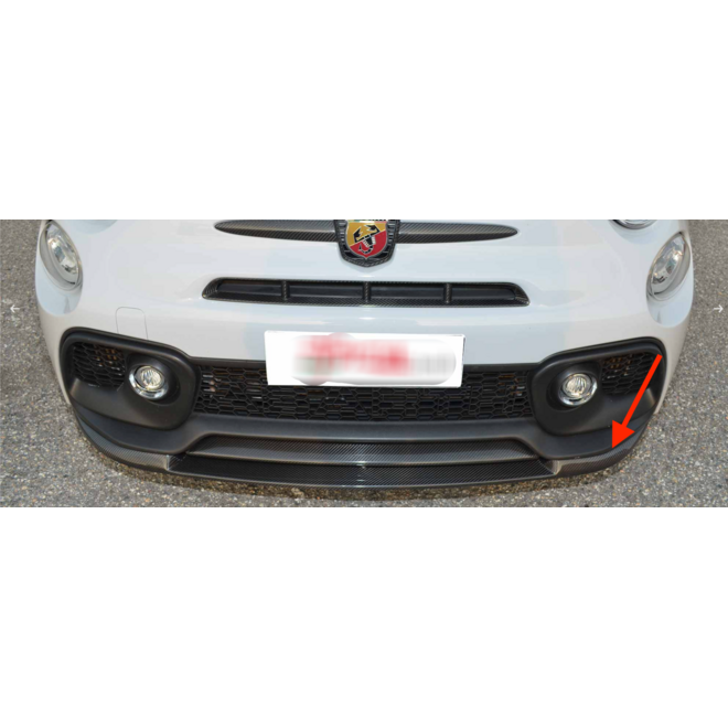 Fiat 595 Abarth Splitter anteriore in carbonio