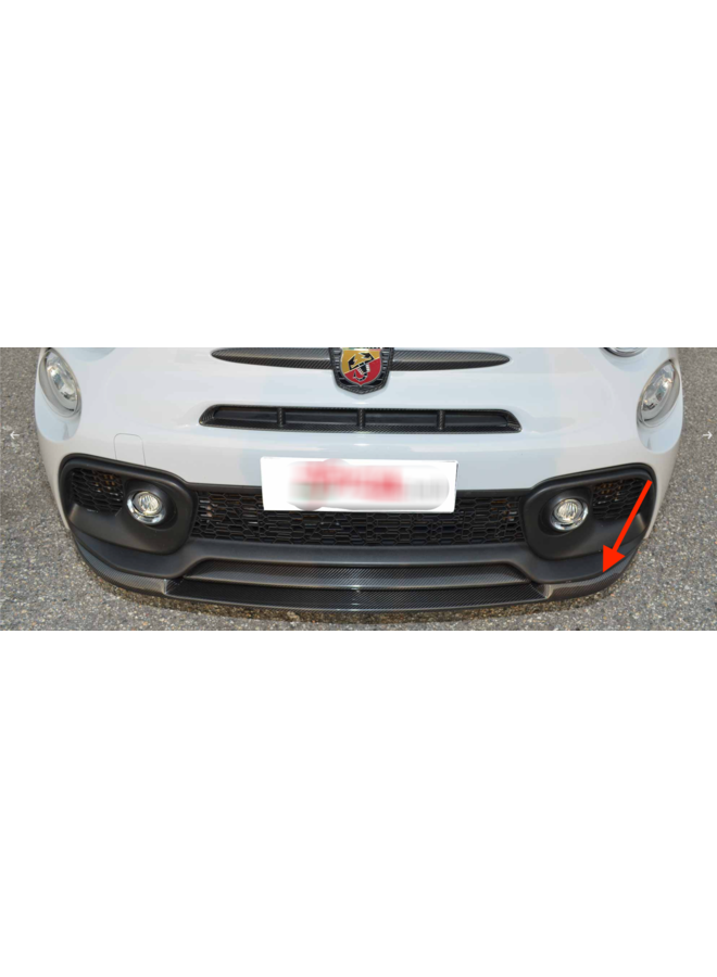 Fiat 595 Abarth Carbon front lip splitter