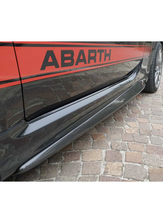 Faldones laterales de carbono Fiat 595 Abarth