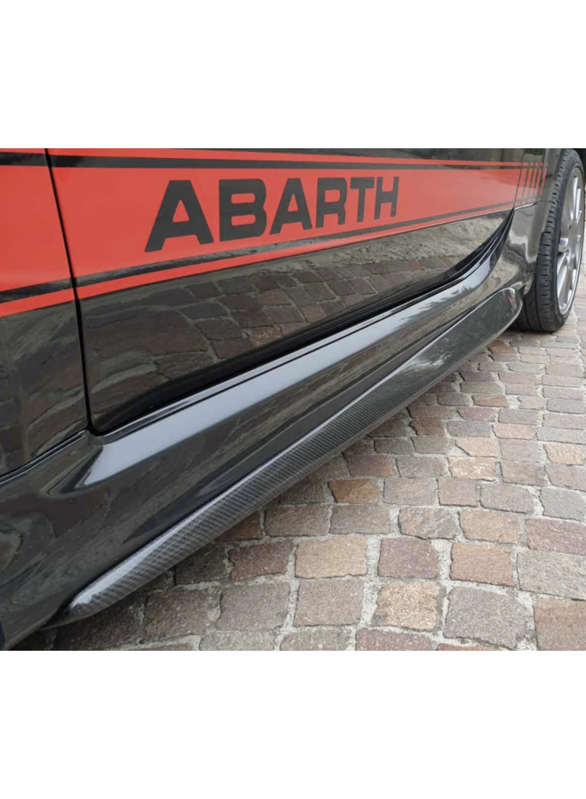 Minigonne laterali in carbonio Fiat 595 Abarth