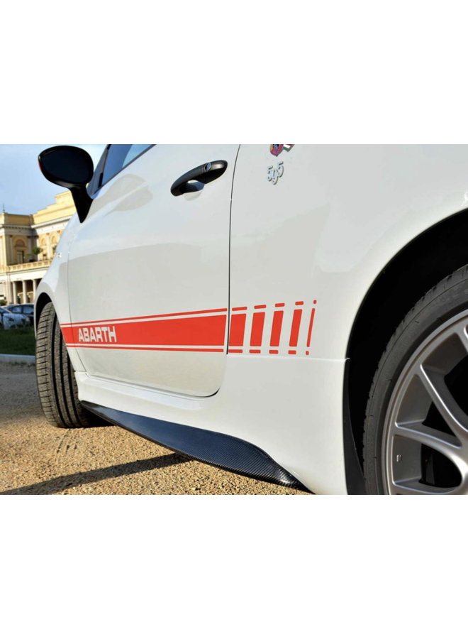 Für Fiat 500 C E L X Abarth Auto Seitenschweller Sideskirts Ansätz