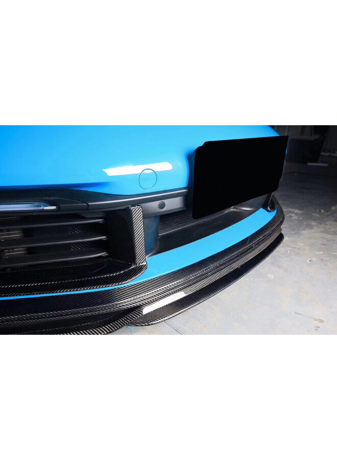 Divisor de lábios dianteiro em carbono Porsche 992 911