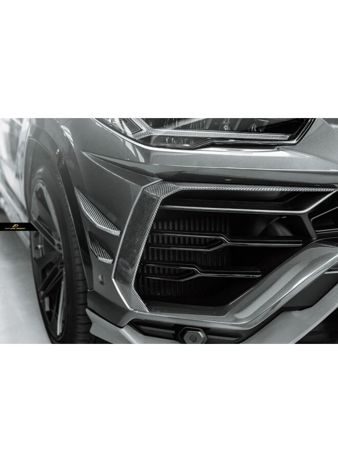 Carbon front bumper canards Lamborghini Urus