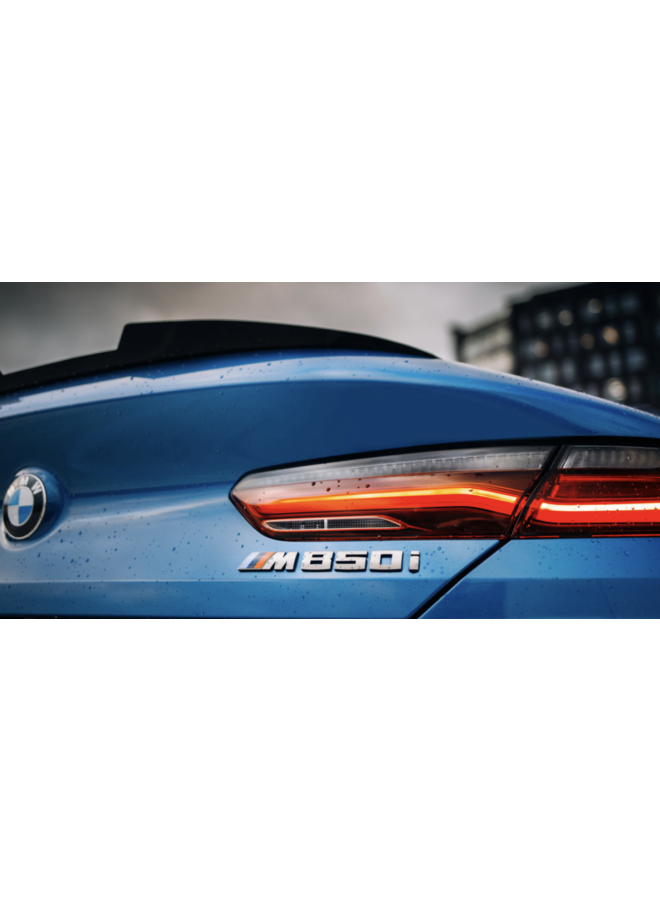 BMW Série 8 G14 G15 Lèvre de spoiler de coffre en carbone