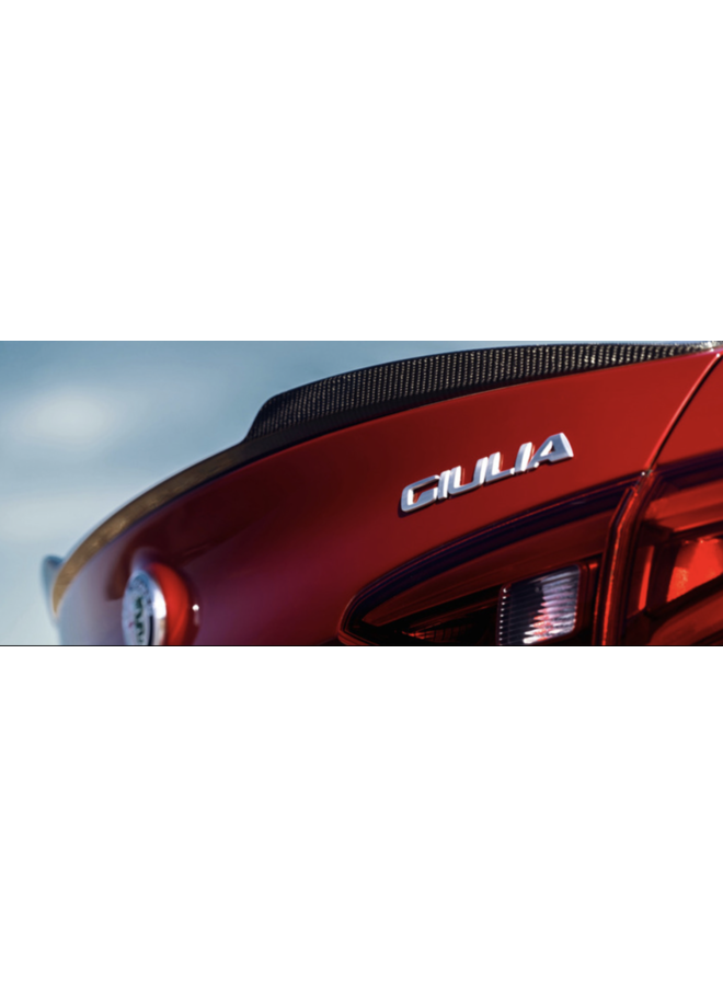 Alfa Romeo Guilia Carbon kofferbak spoiler lip