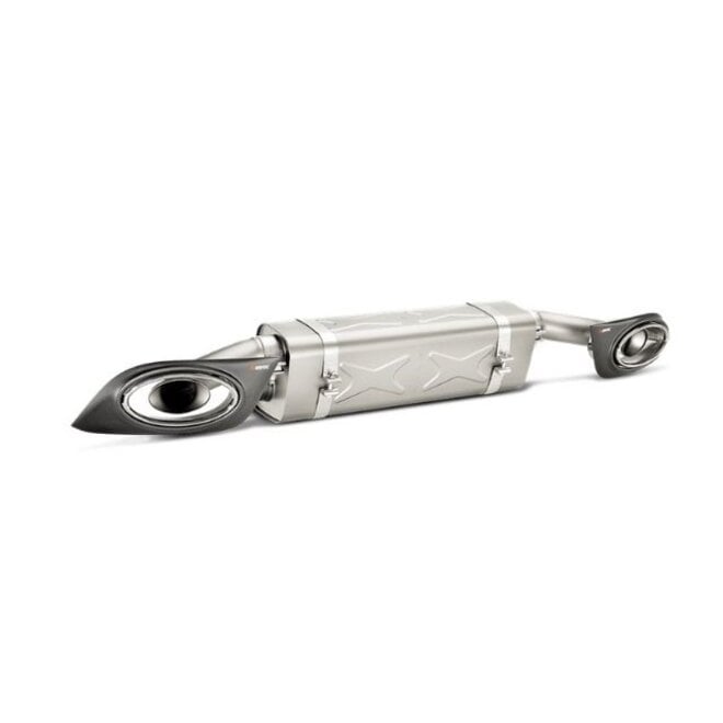 Pot d'échappement slip-on Akrapovic Carbone Porsche 991911 Turbo Turbo S.
