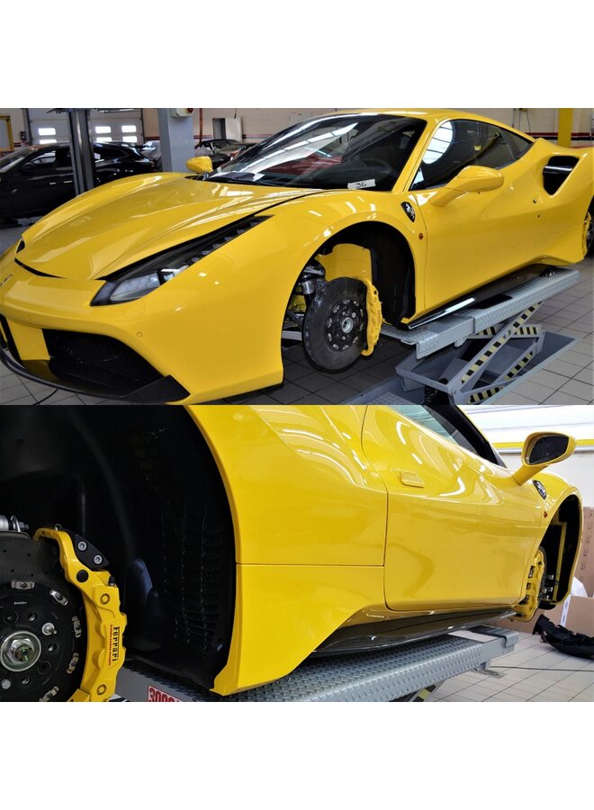 Carbon side skirts in Pista-stijl Ferrari 488 GTB