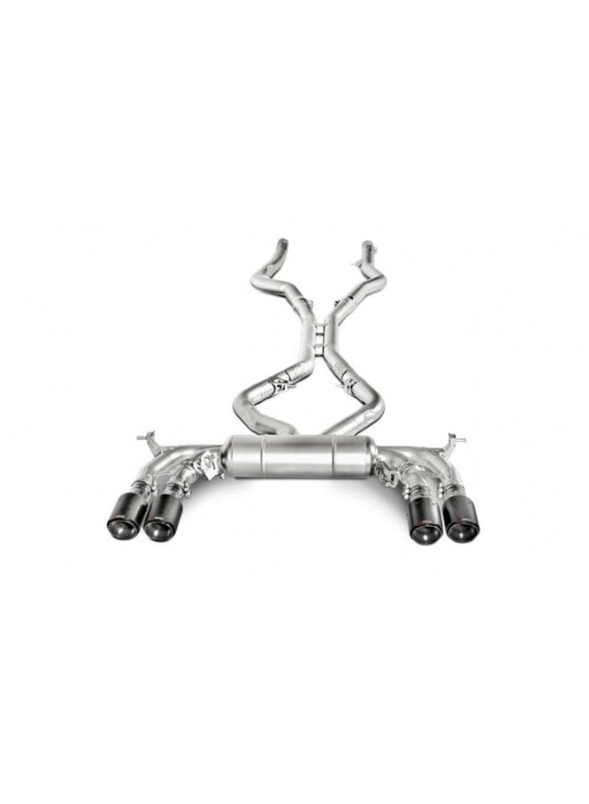 BMW F86 X6M Akrapovic evolution line titanium exhaust system