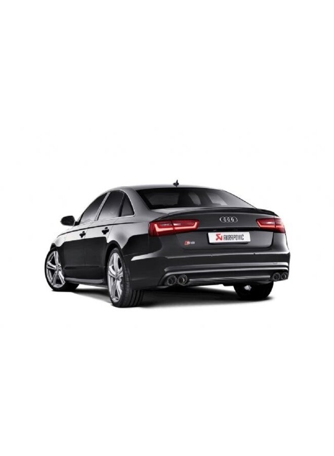 Audi C7 S6 avant / limusine, sistema de escapamento da linha de evolução de titânio Akrapovic esportivo