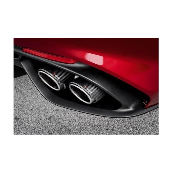 Verbindungsrohrsatz aus Titan für Alfa Romeo Giulia Quadrifoglio Akrapovic