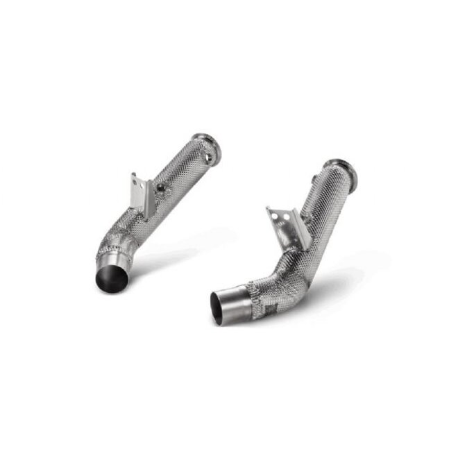 Alfa Romeo Giulia Quadrifoglio Akrapovic juego de bajante de titanio sin gato de acero inoxidable