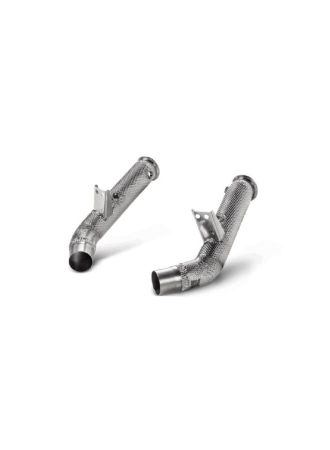 Alfa Romeo Giulia Quadrifoglio Set downpipe Akrapovic in titanio senza catalizzatore in acciaio inox