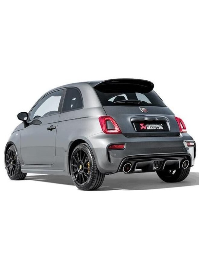 Fiat Abarth 595 / 595C Akrapovic linea slip-on in acciaio inox terminali esclusi