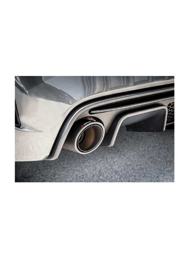 Fiat Abarth 595 / 595C Sistema de escape Akrapovic Slip-On de acero inoxidable sin puntas