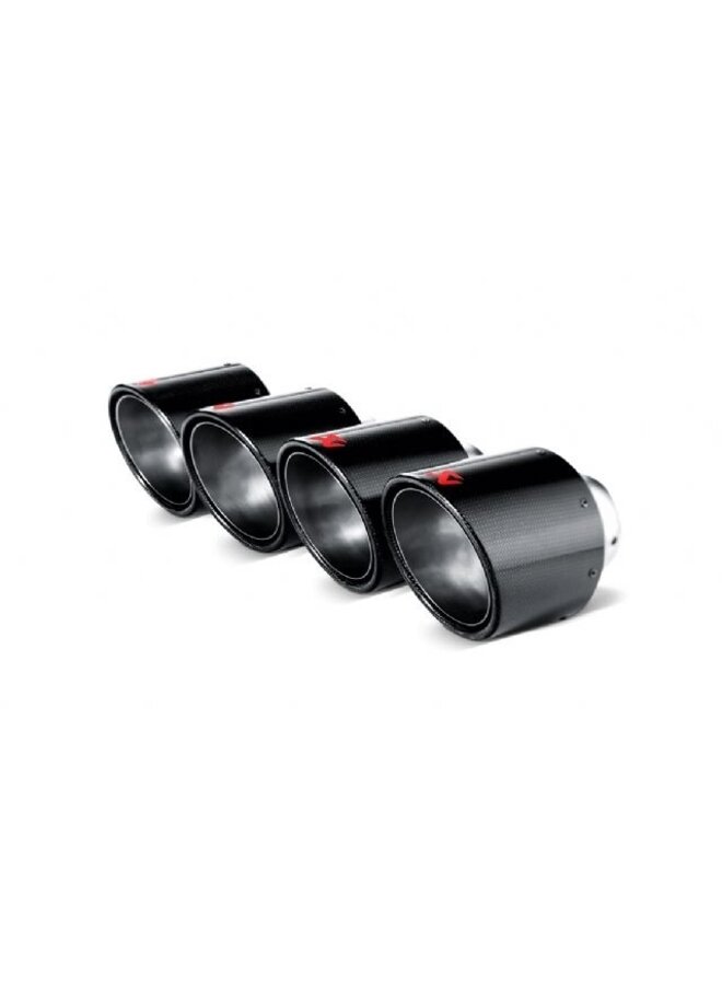 Set terminali di scarico Akrapovic in carbonio Corvette Z06 / ZR1 C6 (diametro 115mm)