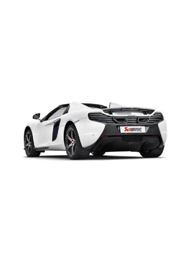 McLaren 650S / 650S spider Akrapovic titanium slip-on uitlaatsysteem