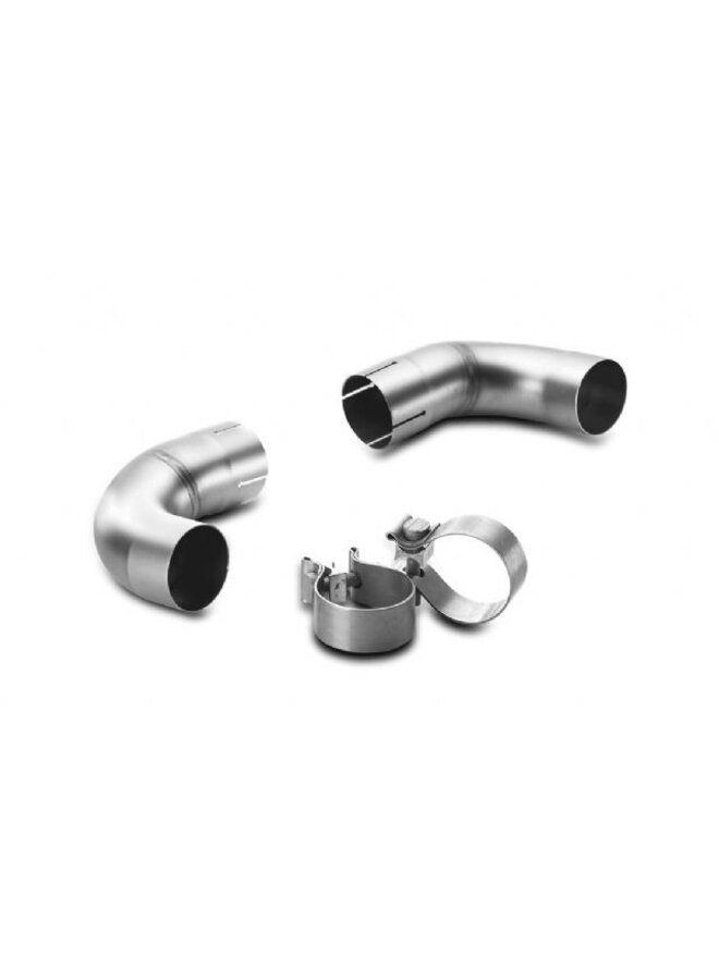 Volkswagen Golf VI GTI Akrapovic link pipe set stainless steel (std exhaust)