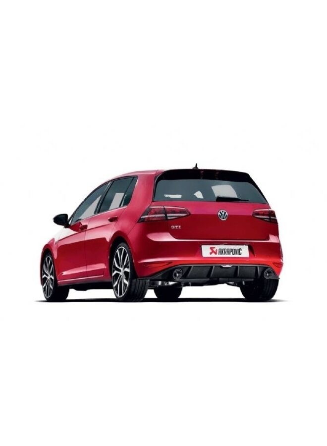 Système d'échappement Slip-on Line en titane Akrapovic pour Volkswagen Golf VII GTI